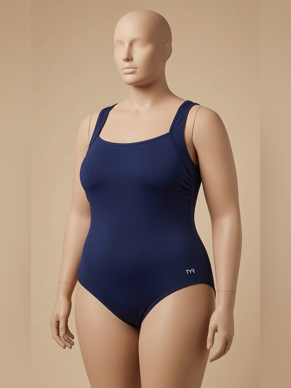 NWT TYR woman’s durafast elite square neck controlfit swimsuit one piece size 22